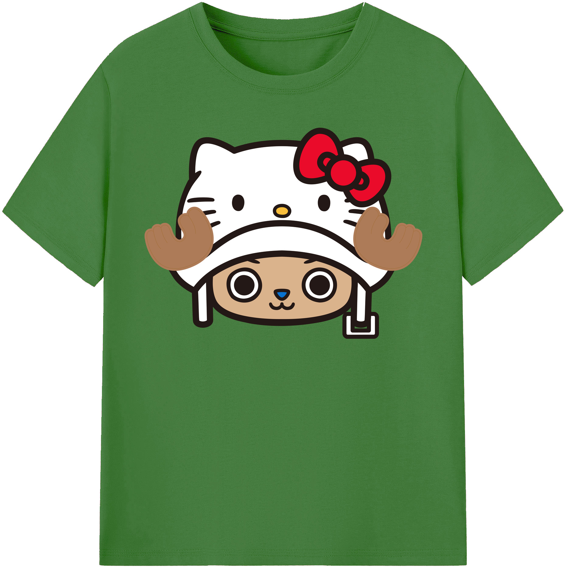 （画像用） Hello Kitty ハローキティ レディースカジュアルプリントTシャツ（綿100％）